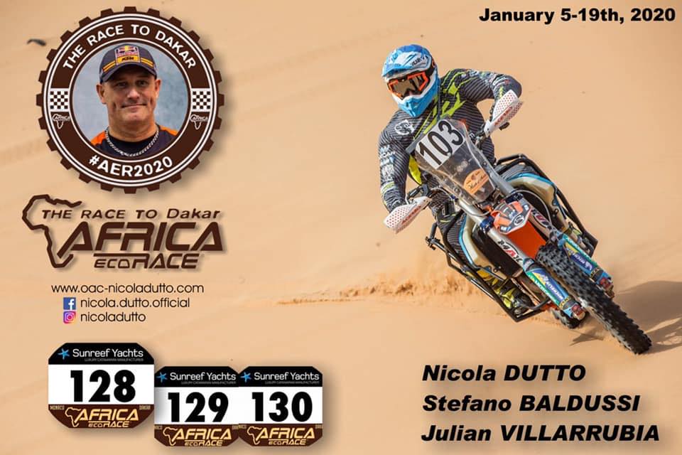 Nicola Dutto all'Africa Eco Race 2020