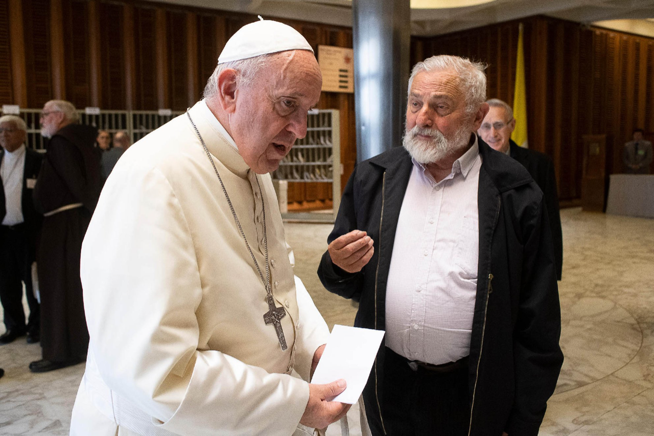 Padre Giovanni “Juan” Bottasso con Papa Francesco