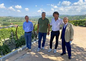 Da sinistra: Umberto Simoni, Franco Ambrogio, Aldo Barale e Giancarlo Simoni della Ora Agricola di Cherasco