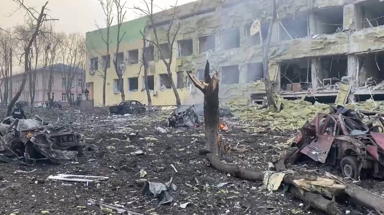 Mariupol - ospedale pediatrico bombardato