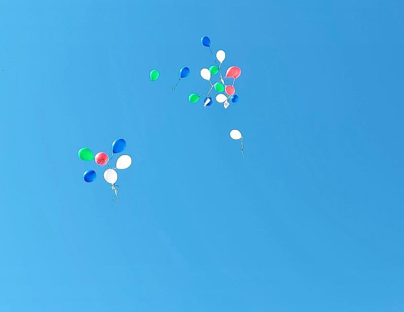 palloncini in cielo