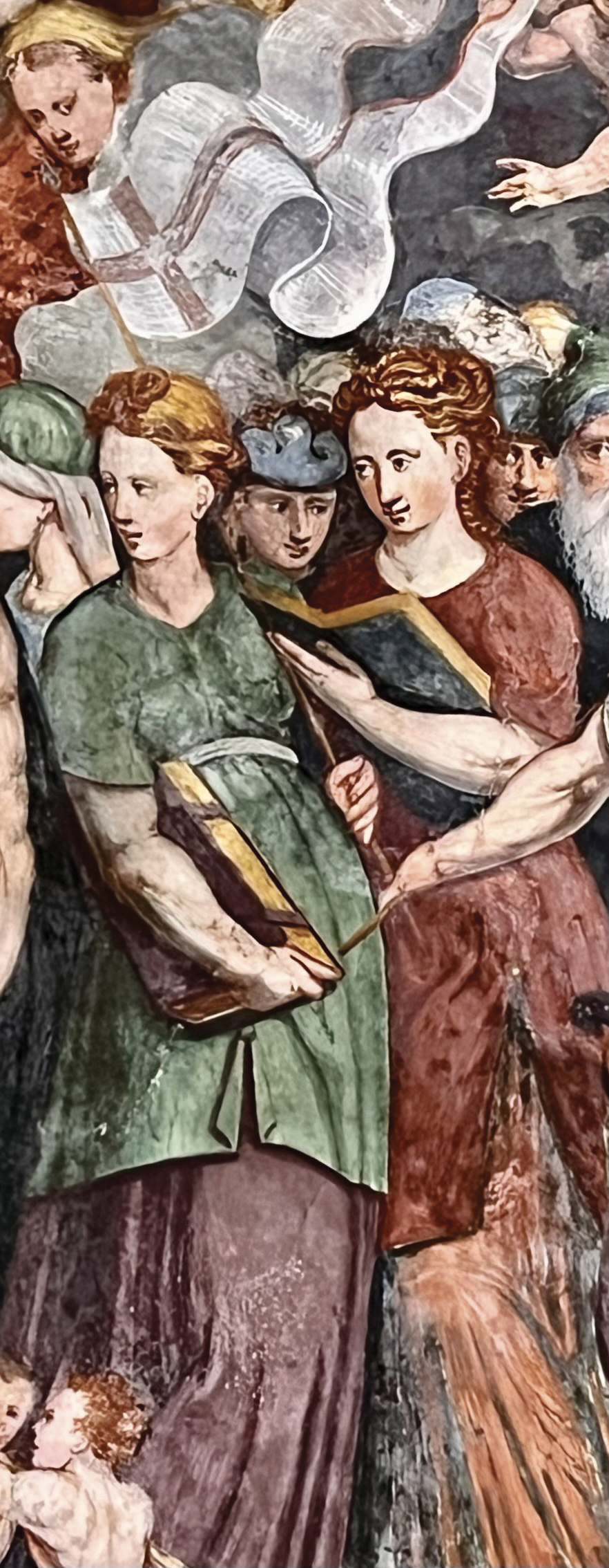4 - Sant’Orsola; Affresco (particolare); Seconda metà XVI secolo; Pittore ignoto; Santuario di Madonna dei Boschi; Boves.